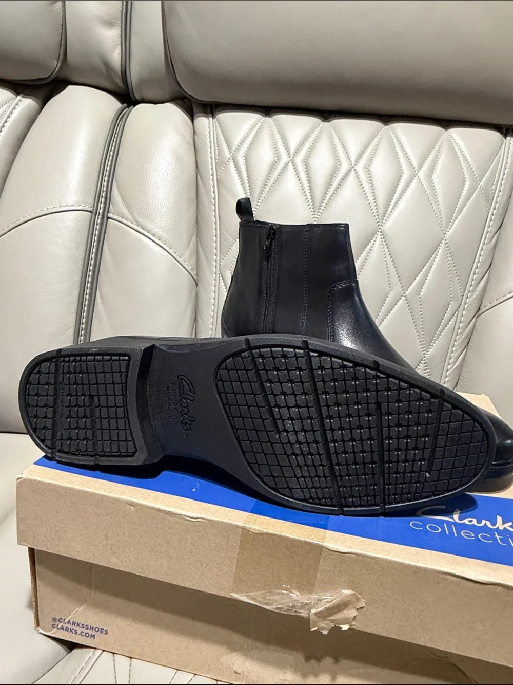Clarks sleek black